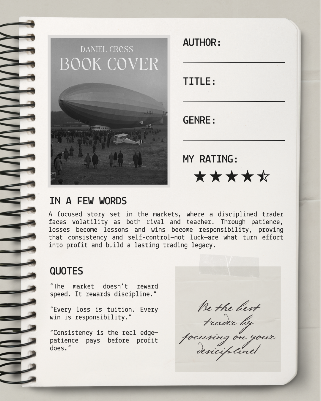 📓 Carnet UNIFICATEUR — Trader Edition